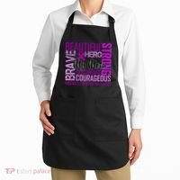 Hodgkin's  lymphoma Awareness For My Mom Apron thumb 2