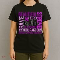 Hodgkin's  lymphoma Awareness For My Mom T-Shirt thumb 4