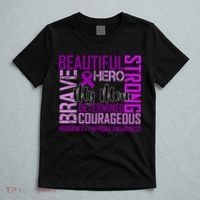 Hodgkin's  lymphoma Awareness For My Mom T-Shirt thumb 5
