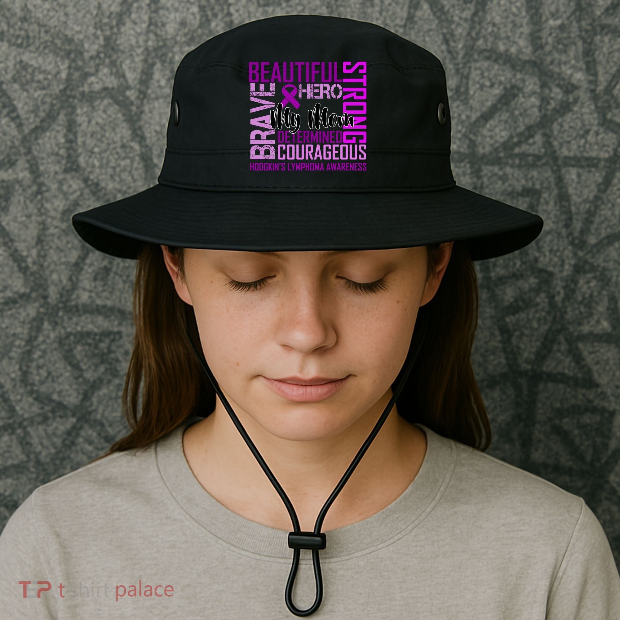Hodgkin's  lymphoma Awareness For My Mom Bucket Hat