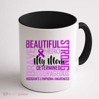 Hodgkin's  lymphoma Awareness For My Mom Coffee Mug thumb 1