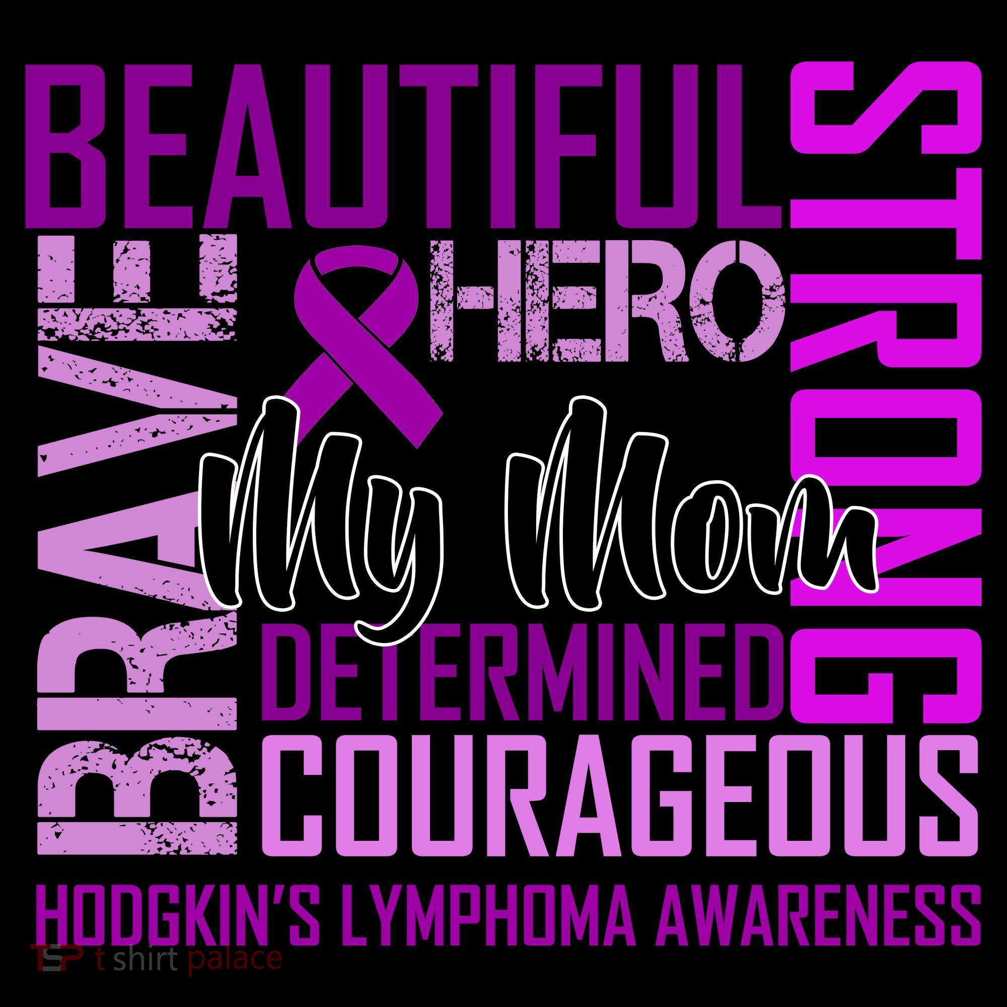 Hodgkin's  lymphoma Awareness For My Mom Women's Hoodie