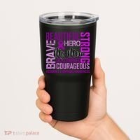 Hodgkin's  lymphoma Awareness For My Mom Tumbler thumb 2