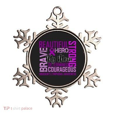 Hodgkin's  lymphoma Awareness For My Mom Ornament