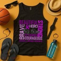 Hodgkin's  lymphoma Awareness For My Mom Tank Top thumb 4