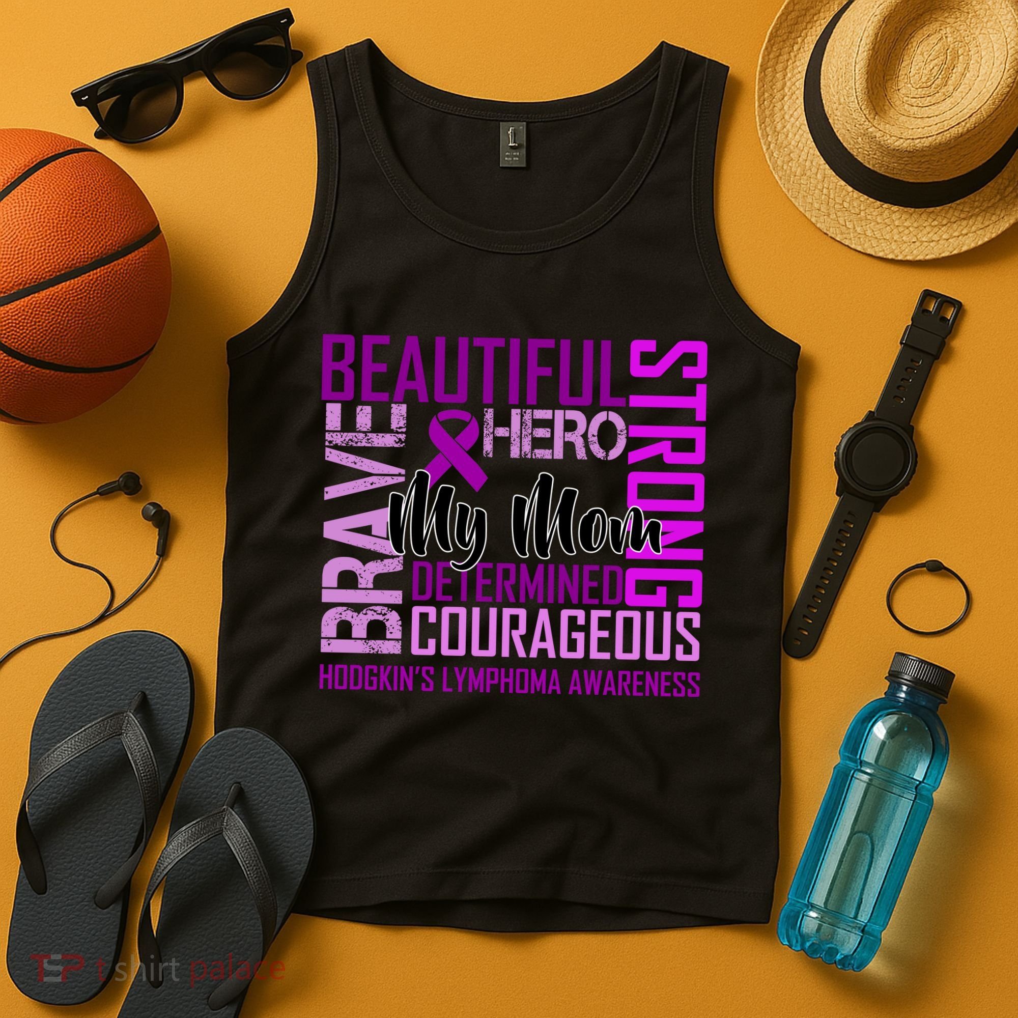 Hodgkin's  lymphoma Awareness For My Mom Tank Top
