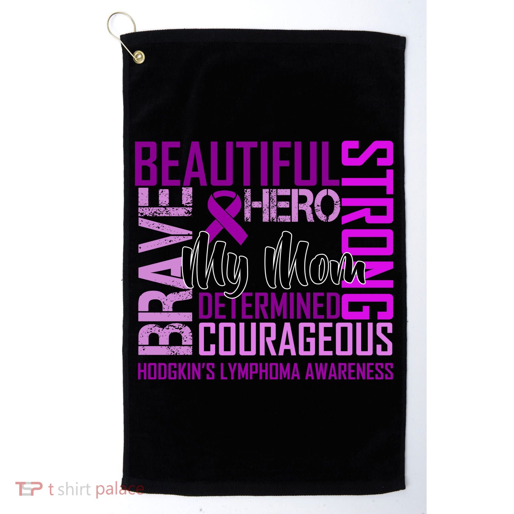 Hodgkin's  lymphoma Awareness For My Mom Golf Towel