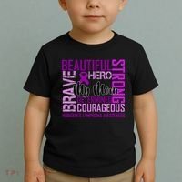 Hodgkin's  lymphoma Awareness For My Mom Toddler T-Shirt thumb 2