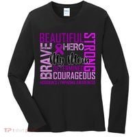 Hodgkin's  lymphoma Awareness For My Mom Women's Long Sleeve Shirt thumb 0