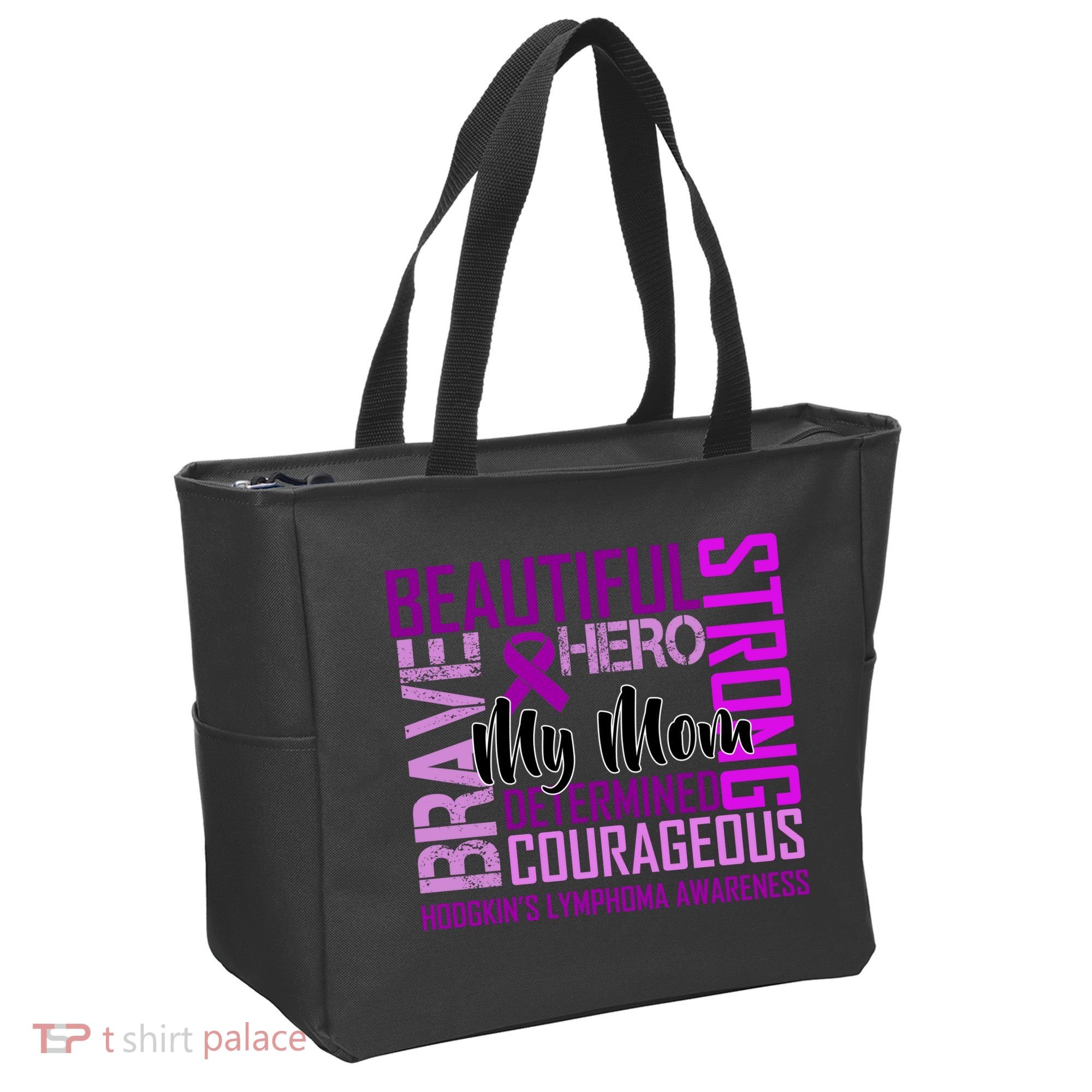 Hodgkin's  lymphoma Awareness For My Mom Tote Bag