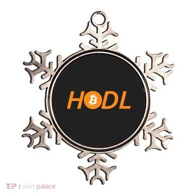HODL Bitcoin Logo Ornament