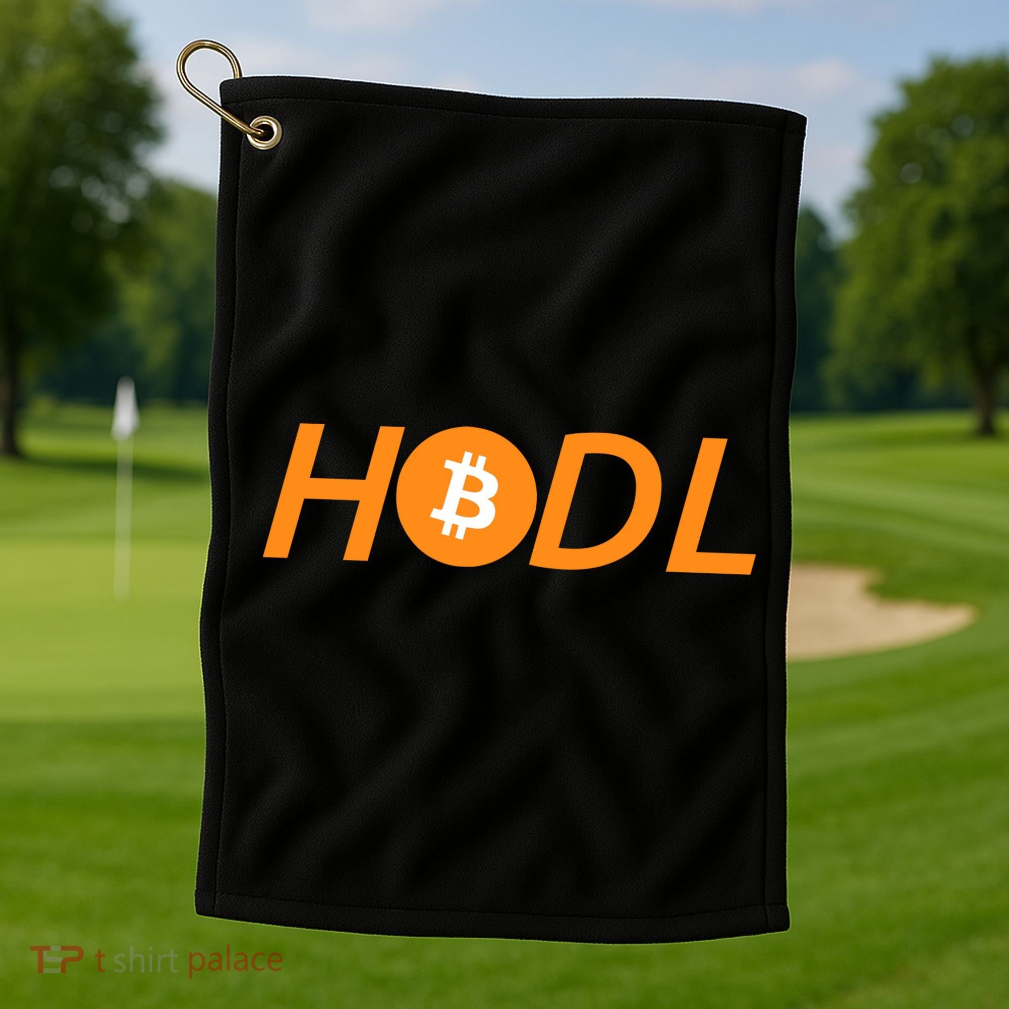 HODL Bitcoin Logo Golf Towel