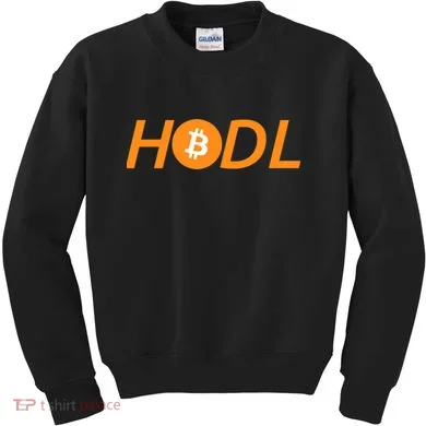 HODL Bitcoin Logo Kids Sweatshirt