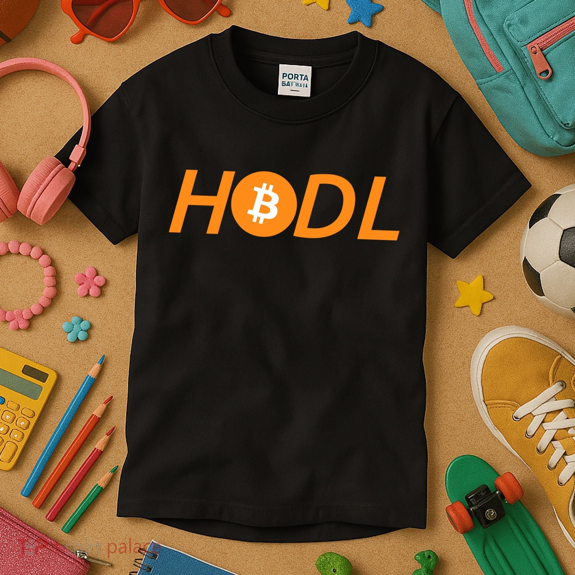 HODL Bitcoin Logo Kids T-Shirt