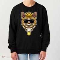 Hodl Dogecoin Doge Cat King Crypto Currency Moon Women's Sweatshirt thumb 0