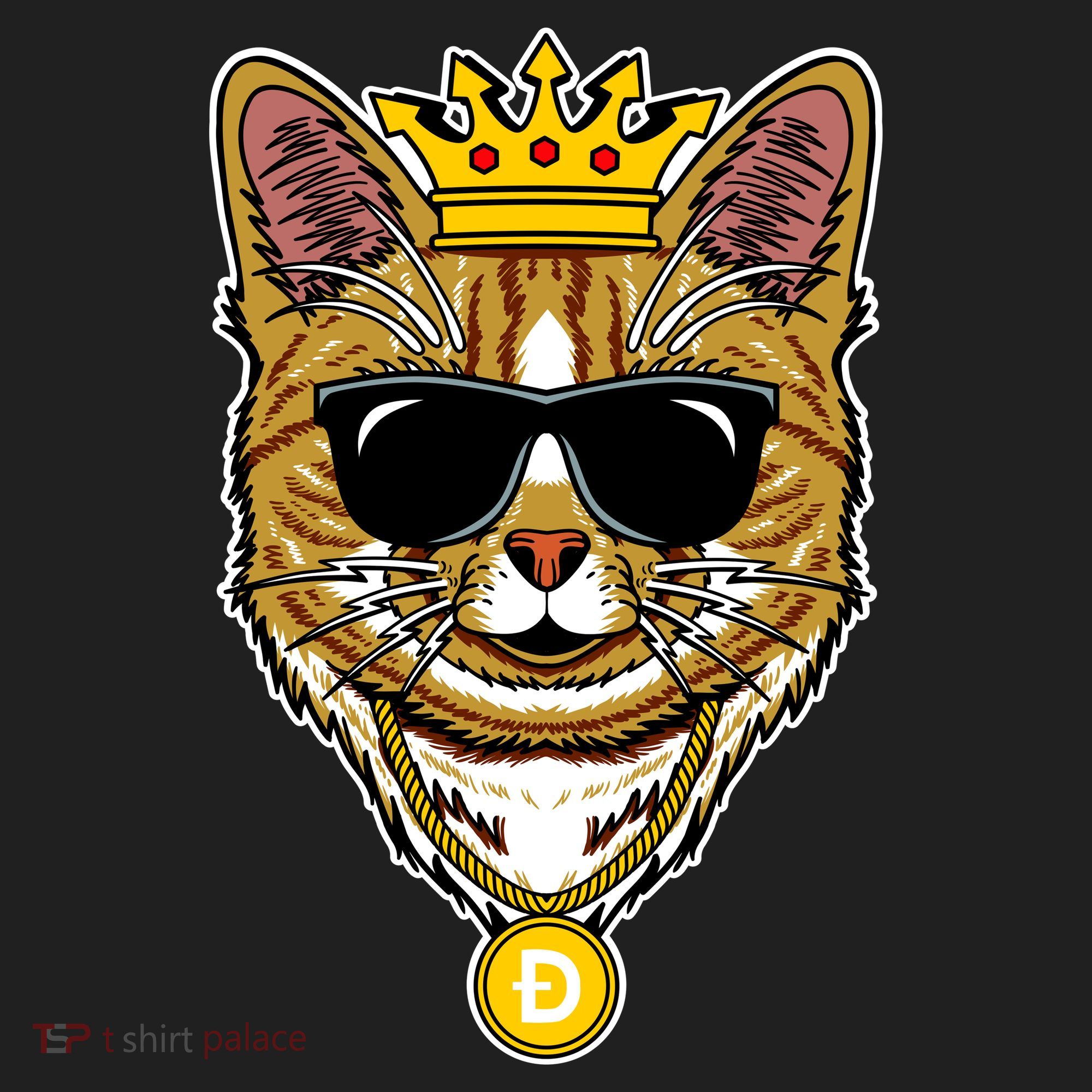 Hodl Dogecoin Doge Cat King Crypto Currency Moon Women's Sweatshirt