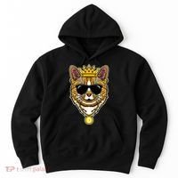 Hodl Dogecoin Doge Cat King Crypto Currency Moon Hoodie thumb 0