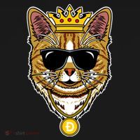 Hodl Dogecoin Doge Cat King Crypto Currency Moon Hoodie thumb 2