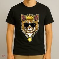 Hodl Dogecoin Doge Cat King Crypto Currency Moon T-Shirt thumb 3