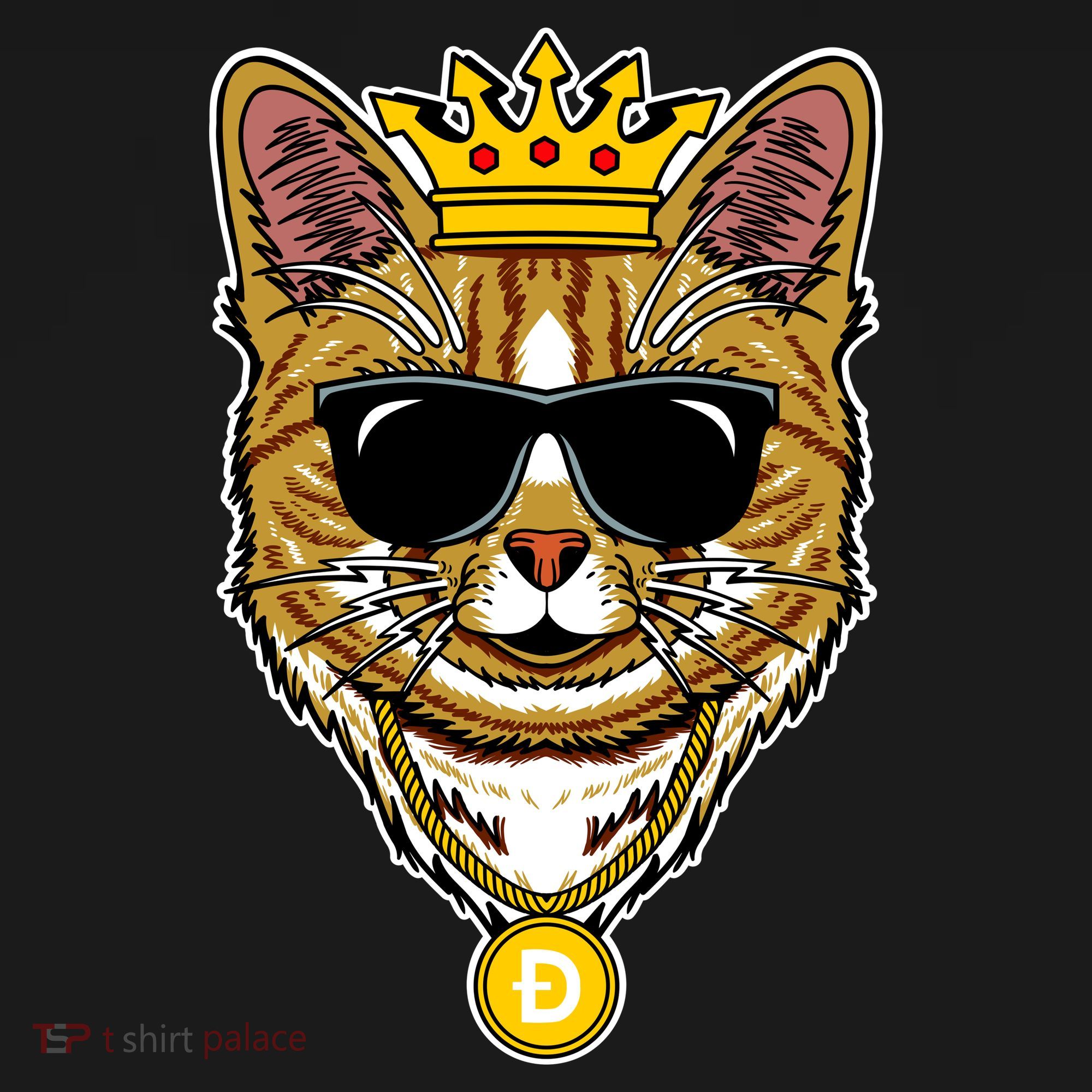 Hodl Dogecoin Doge Cat King Crypto Currency Moon Bucket Hat