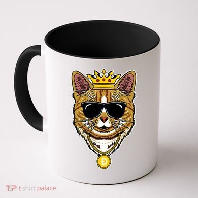 Hodl Dogecoin Doge Cat King Crypto Currency Moon Coffee Mug