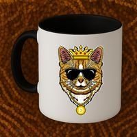 Hodl Dogecoin Doge Cat King Crypto Currency Moon Coffee Mug thumb 2