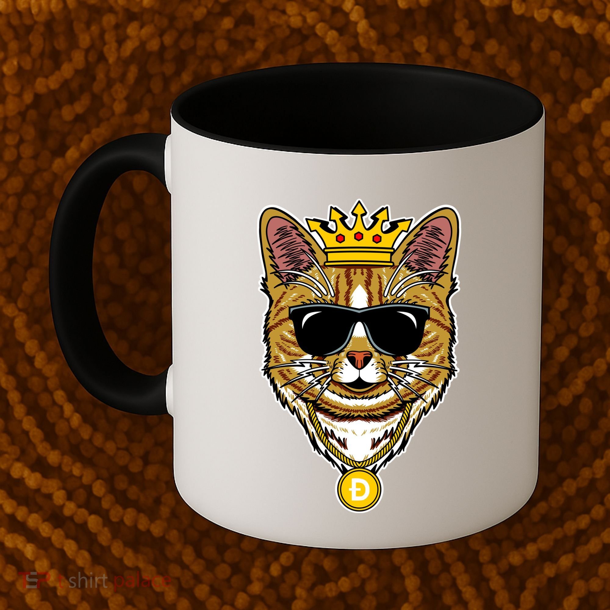 Hodl Dogecoin Doge Cat King Crypto Currency Moon Coffee Mug