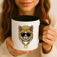 Hodl Dogecoin Doge Cat King Crypto Currency Moon Coffee Mug thumb 3