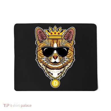 Hodl Dogecoin Doge Cat King Crypto Currency Moon Mousepad