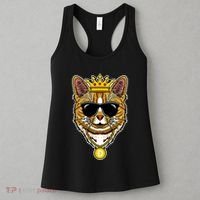 Hodl Dogecoin Doge Cat King Crypto Currency Moon Women's Tank Top thumb 3
