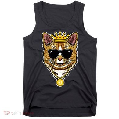 Hodl Dogecoin Doge Cat King Crypto Currency Moon Tank Top