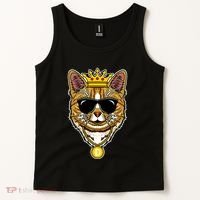 Hodl Dogecoin Doge Cat King Crypto Currency Moon Tank Top thumb 2