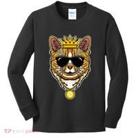 Hodl Dogecoin Doge Cat King Crypto Currency Moon Kids Long Sleeve Shirt thumb 0