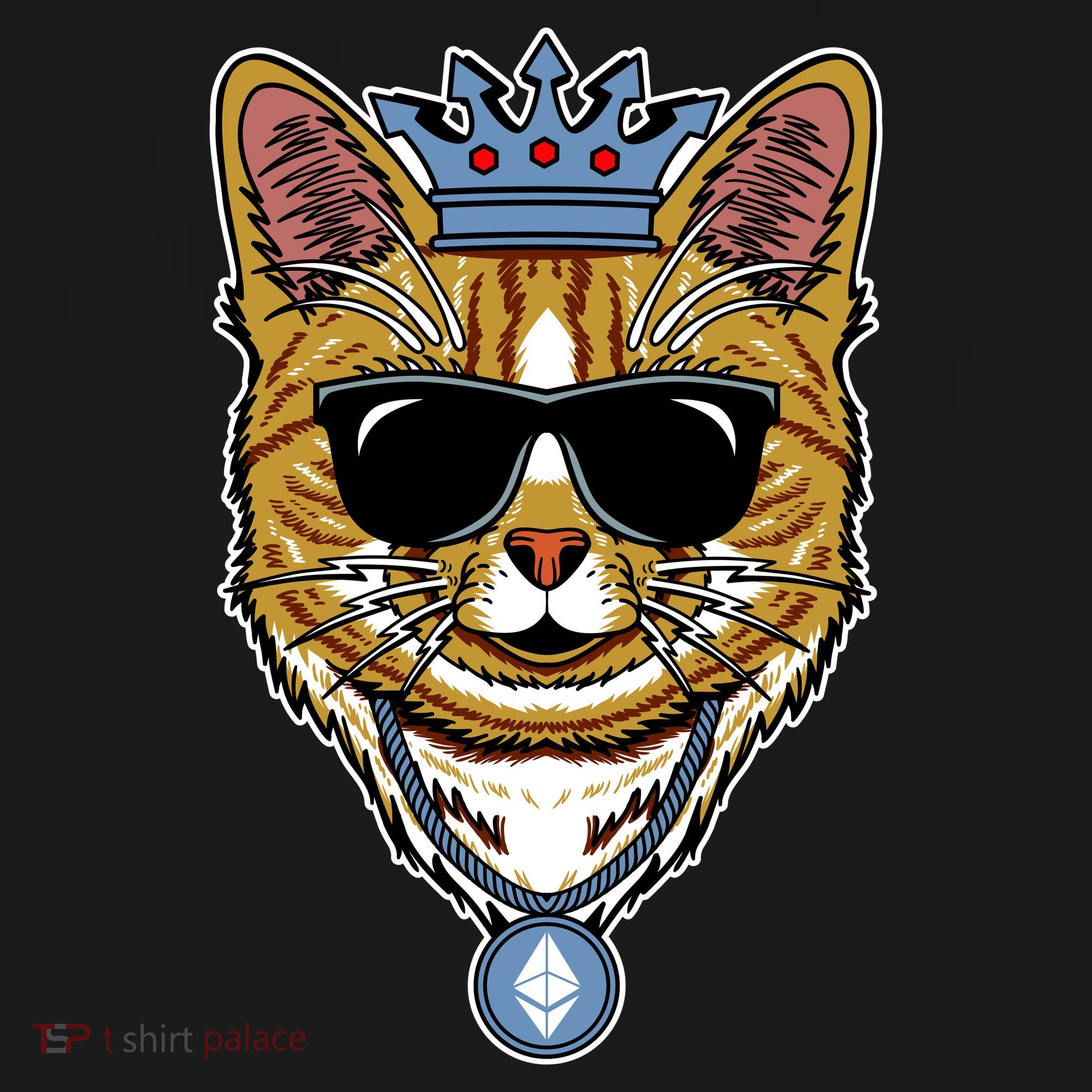 Hodl Ethereum ETH Cat King Crypto Currency Moon Backpack