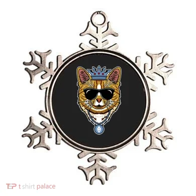 Hodl Ethereum ETH Cat King Crypto Currency Moon Ornament