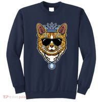 Hodl Ethereum ETH Cat King Crypto Currency Moon Sweatshirt thumb 0