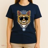 Hodl Ethereum ETH Cat King Crypto Currency Moon T-Shirt thumb 4
