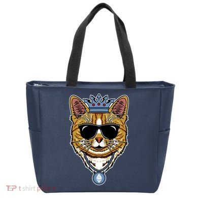 Hodl Ethereum ETH Cat King Crypto Currency Moon Tote Bag