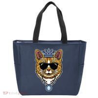 Hodl Ethereum ETH Cat King Crypto Currency Moon Tote Bag thumb 0
