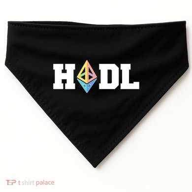 Hodl Ethereum ETH Crypto Currency To the Moon USA-Made Doggie Bandana