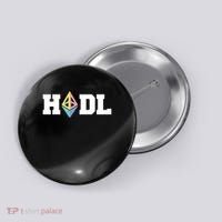 Hodl Ethereum ETH Crypto Currency To the Moon Button thumb 0