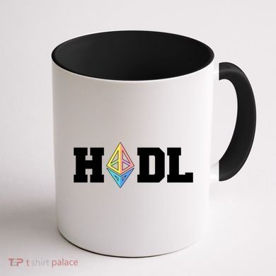 Hodl Ethereum ETH Crypto Currency To the Moon Coffee Mug back