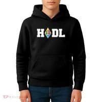 Hodl Ethereum ETH Crypto Currency To the Moon Kids Hoodie thumb 4