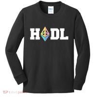 Hodl Ethereum ETH Crypto Currency To the Moon Kids Long Sleeve Shirt thumb 0