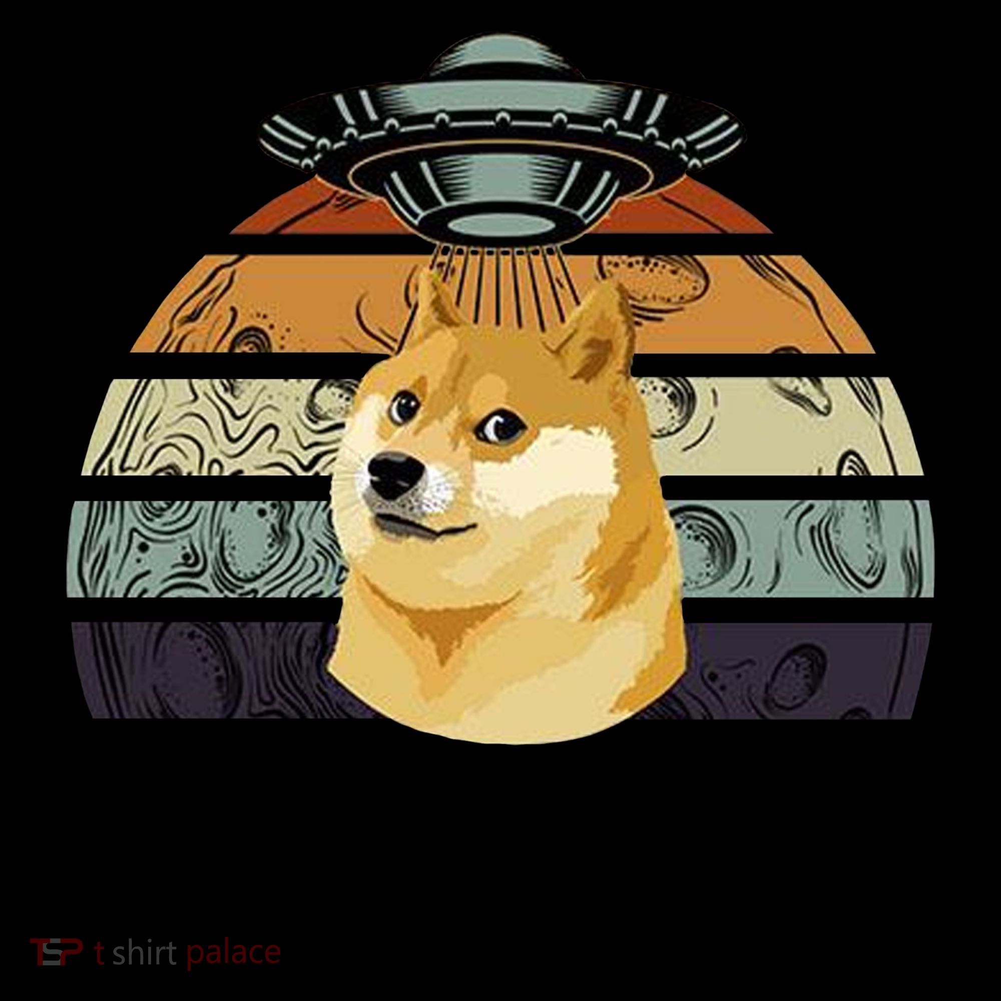 Hodl On We're Going To The Moon Retro Dogecoin Coffee Mug