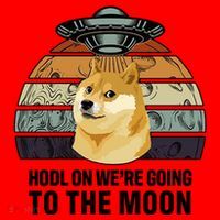 Hodl On We're Going To The Moon Retro Dogecoin Santa Hat thumb 1