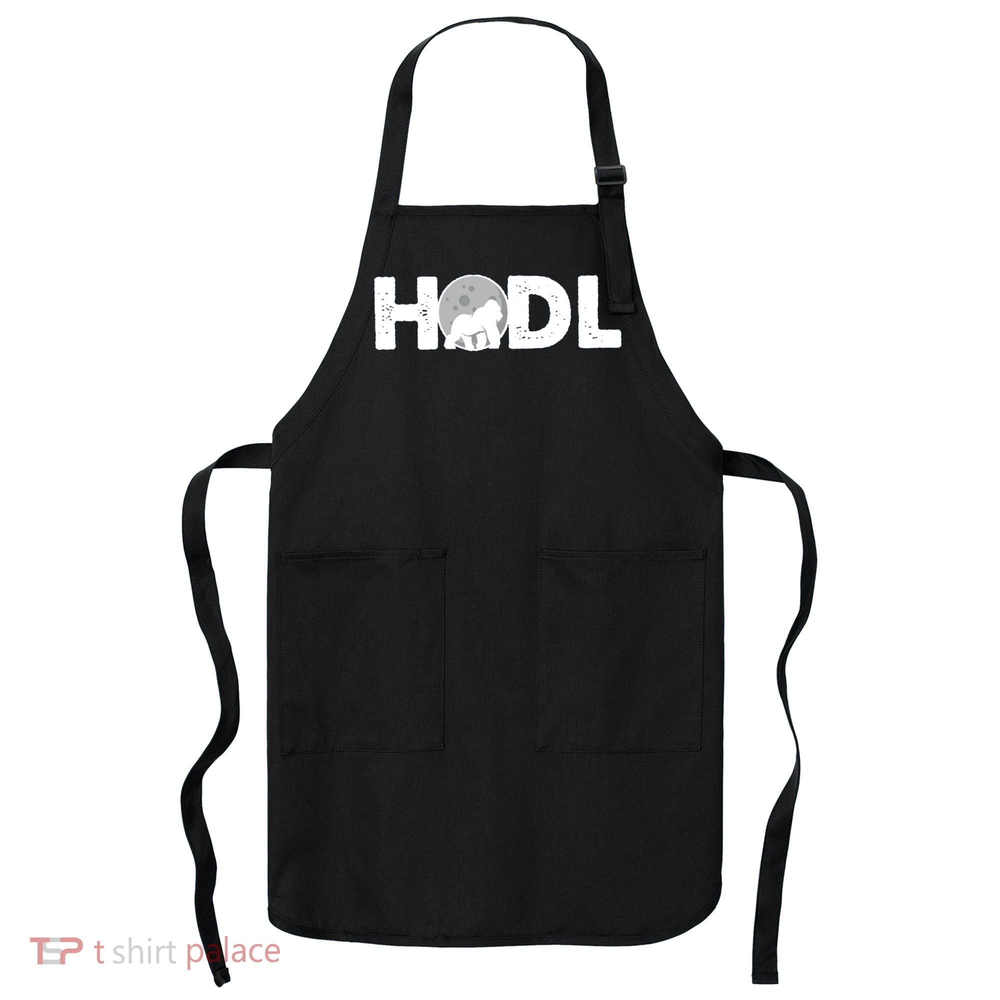 Hodl Stonk to the Moon Ape Crypto Currency Apron