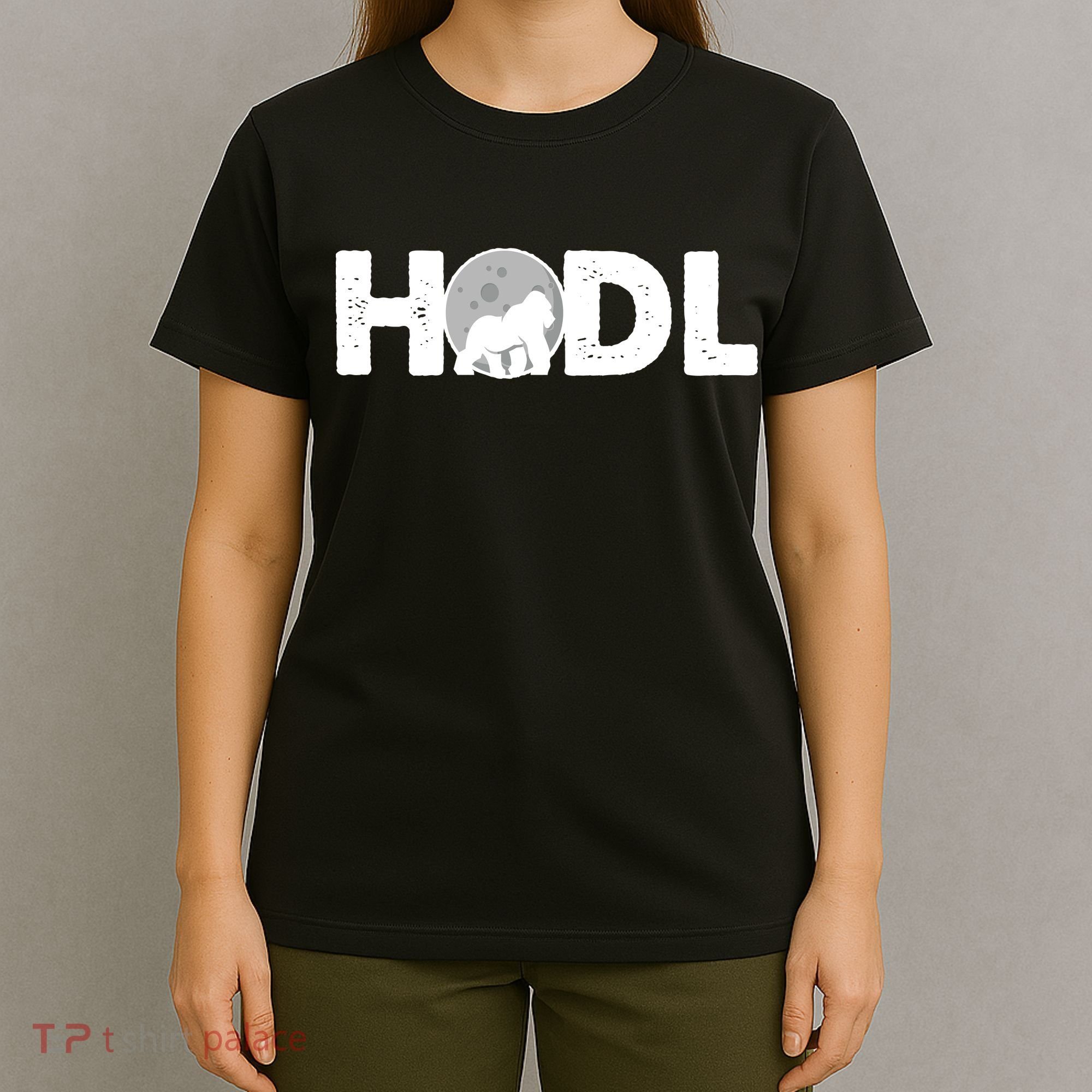 Hodl Stonk to the Moon Ape Crypto Currency T-Shirt