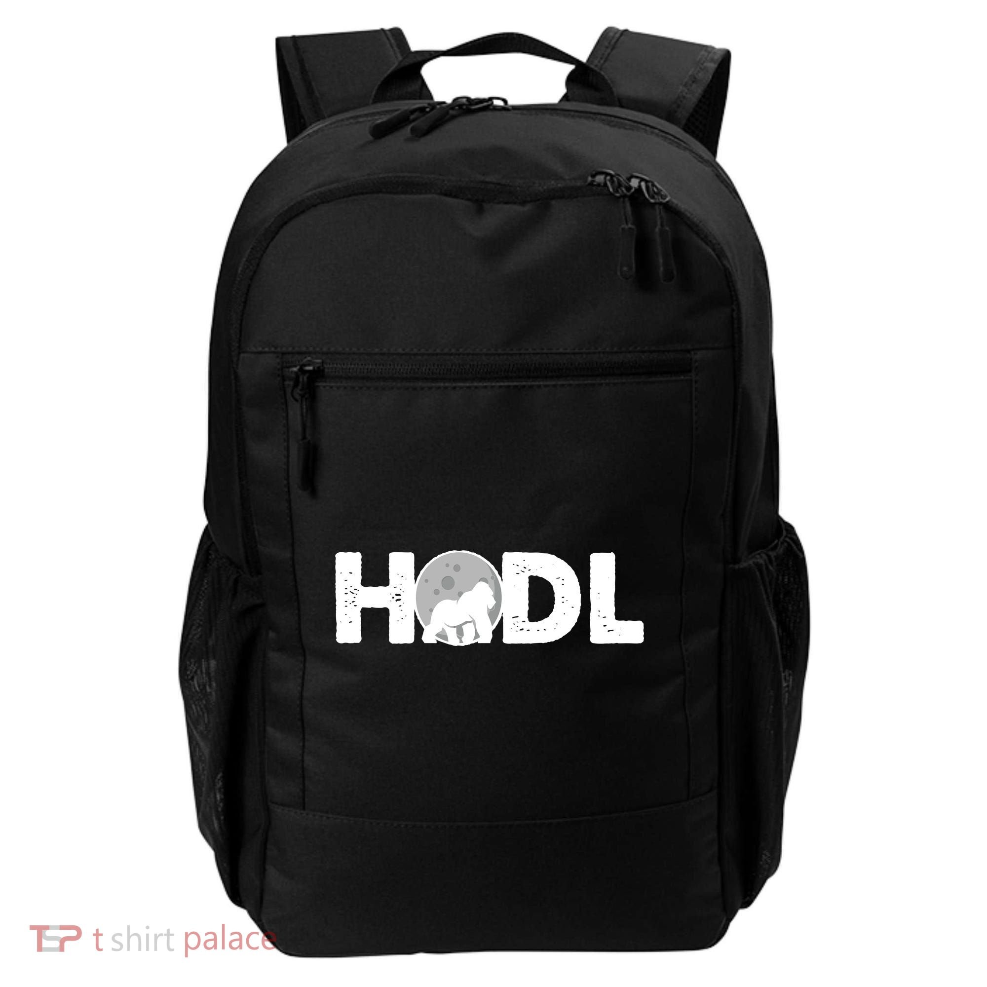 Hodl Stonk to the Moon Ape Crypto Currency Backpack