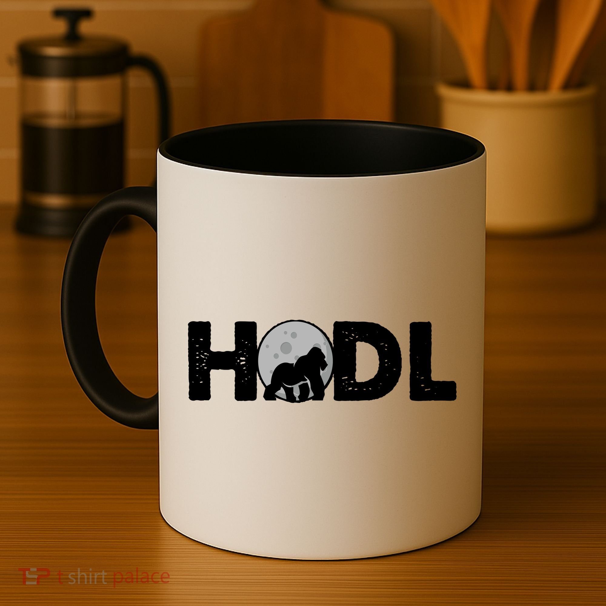 Hodl Stonk to the Moon Ape Crypto Currency Coffee Mug